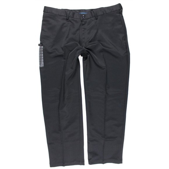 NWT Haggar Cool 18 Performance Chino Golf Pants MENS 38 x 30 Black - Picture 1 of 7